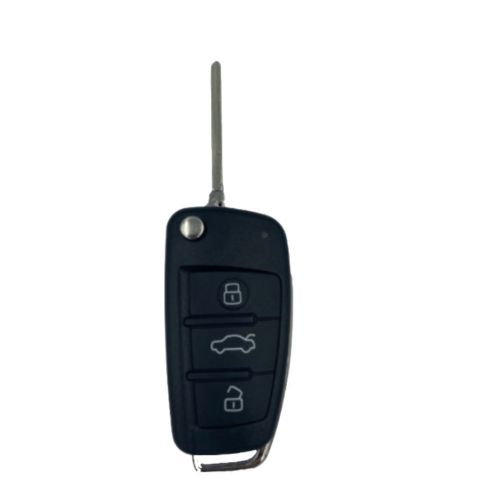 Complete Audi 3 button key blank